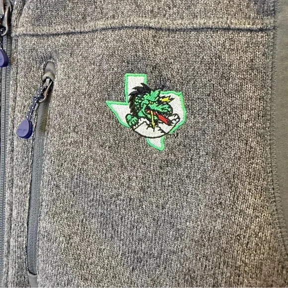 Vineyard Vines Men's Fleece Vest Gray M Full-Zip TX Southlake Carroll Dragons - Picture 3 of 12